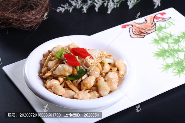 白玉菇炒雙鮮