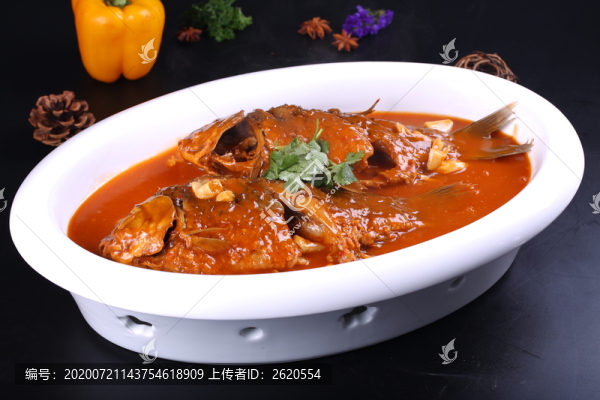 蒜仔燒鯽魚