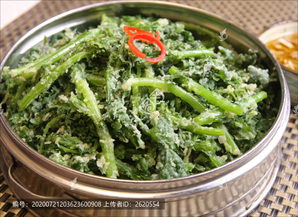 粉蒸茼蒿