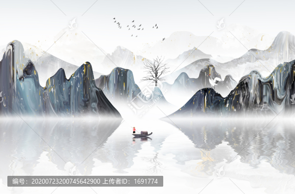 新中式山水畫(huà)