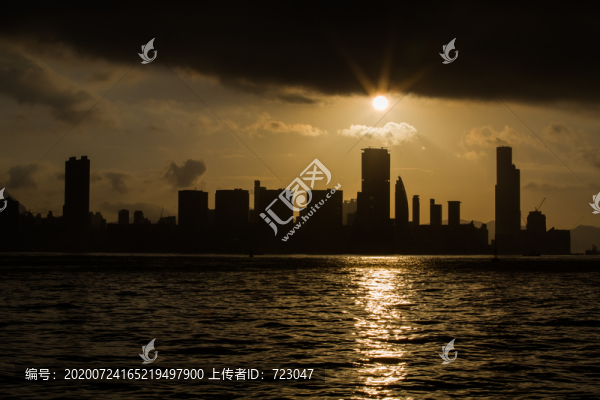 香港維多利亞港晨曦