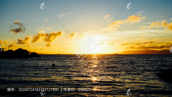 海上日落
