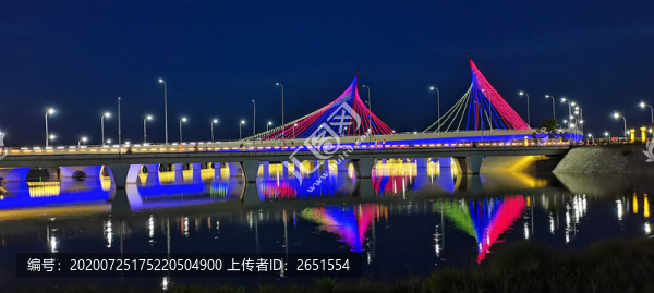 慶陽彩虹橋夜景