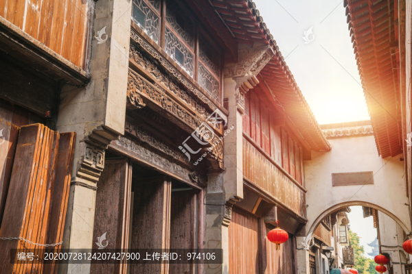 中國蘇州震澤古鎮(zhèn)古建筑風(fēng)光