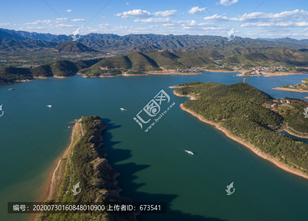 航拍北京平谷金海湖景區(qū)