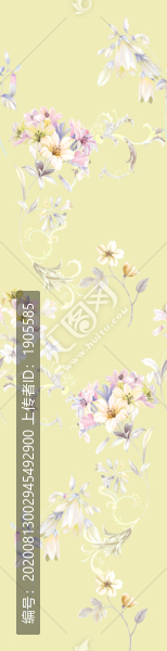 水彩花卉圖案