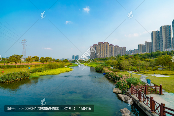 廣西南寧那考河濕地公園小河小溪