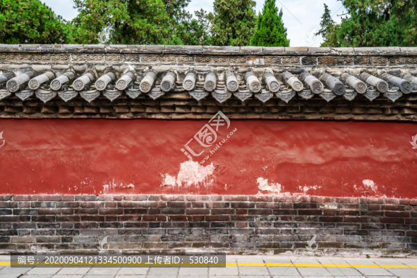 古建筑紅墻