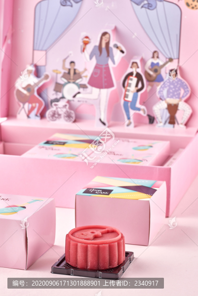 彩色月餅