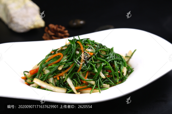 小炒沙蔥