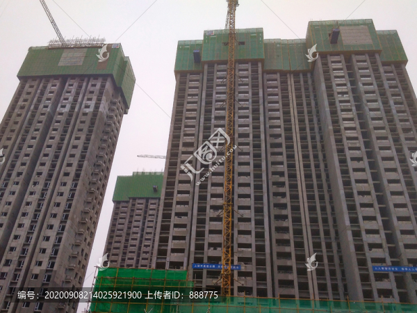 正在建設(shè)中的樓房