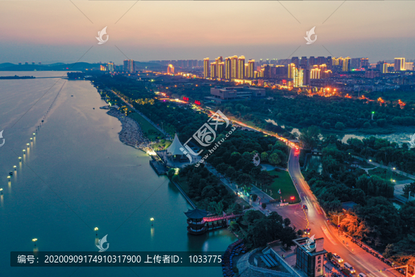 航拍徐州云龍湖風(fēng)景區(qū)