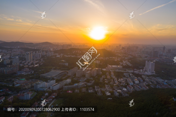 千佛山航拍濟南城市風光05