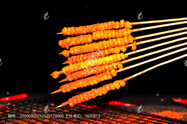 烤玉米串