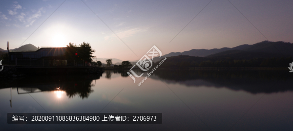 錢湖山水畫