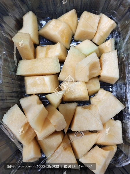 哈蜜瓜切塊