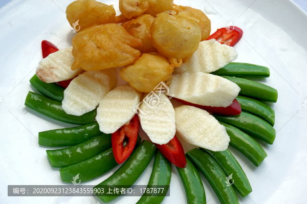 淮山蜜豆咕嚕蝦球