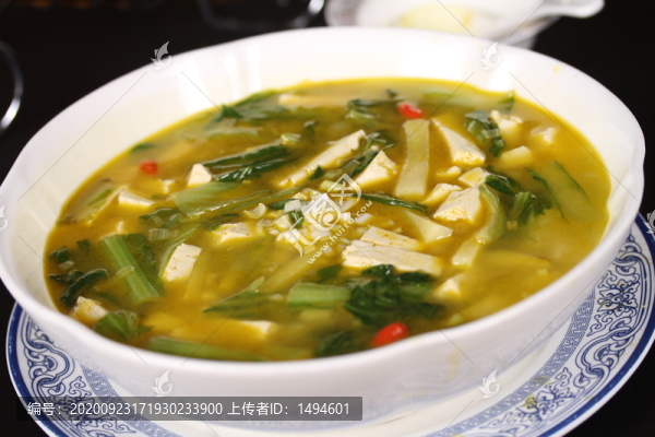 土豆小白菜燉豆腐
