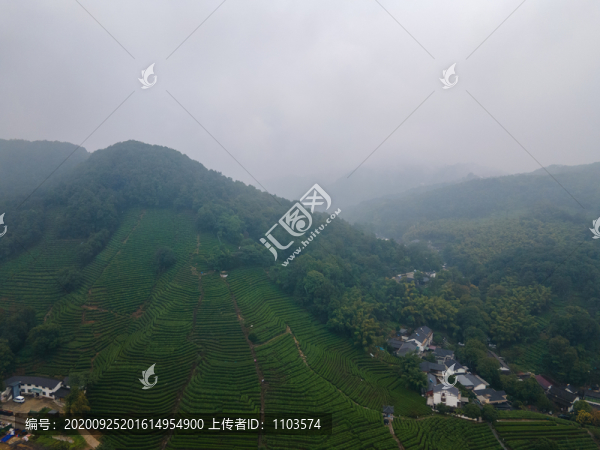 無人機航拍杭州龍井村34