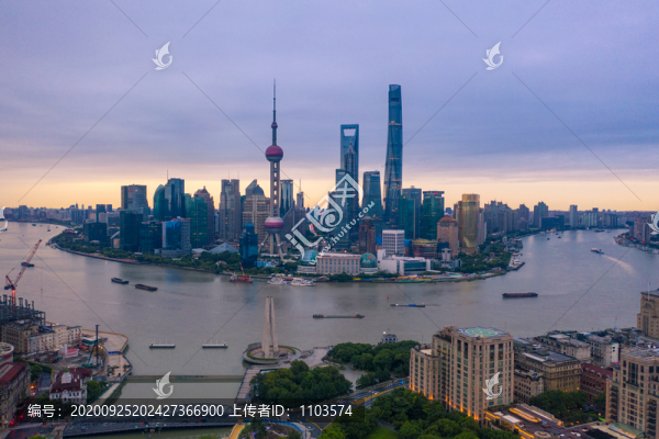 航拍上海城市全景008