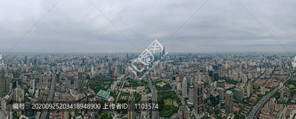 航拍上海城市全景089