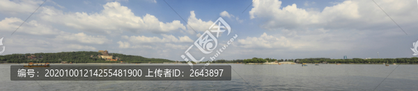北京頤和園昆明湖全景