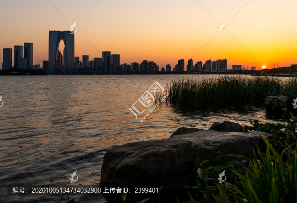 蘇州金雞湖東方之門景觀