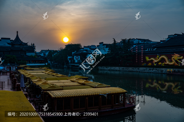南京夫子廟秦淮河風光帶
