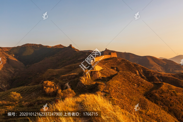 中國(guó)山西山陰縣新廣武明長(zhǎng)城風(fēng)光