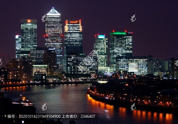 上海城市夜景5G智能城市素材