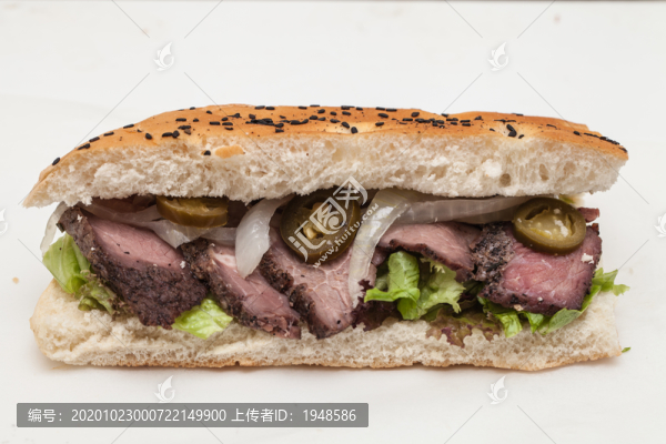 慢烤牛肉帕尼尼