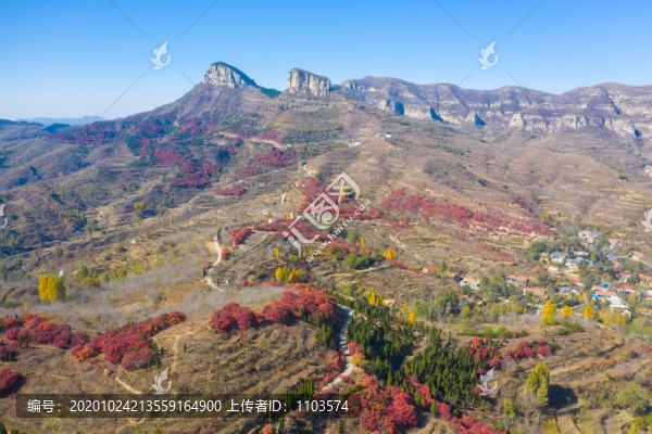 航拍章丘紅山翠谷058
