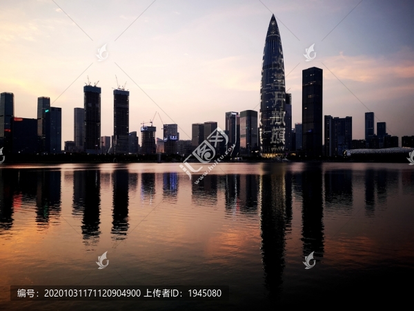 深圳人才公園夕陽(yáng)