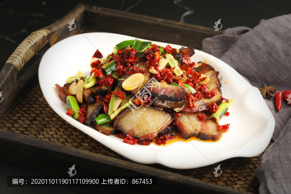 大蒜炒臘肉