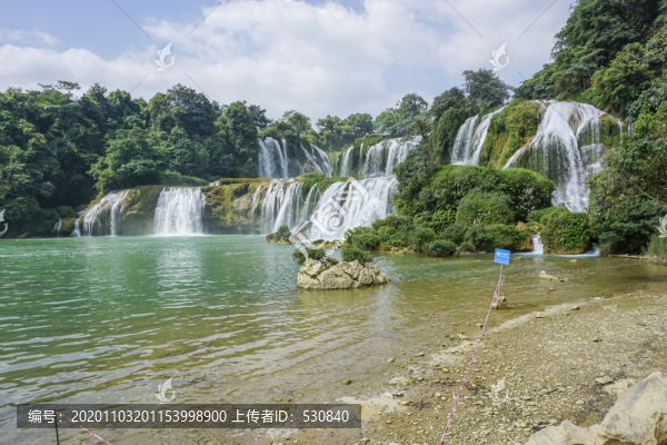 旅游勝地德天瀑布