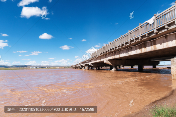 中國青海唐古拉山鎮(zhèn)沱沱河大橋