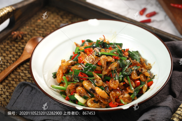 韭菜炒河蝦