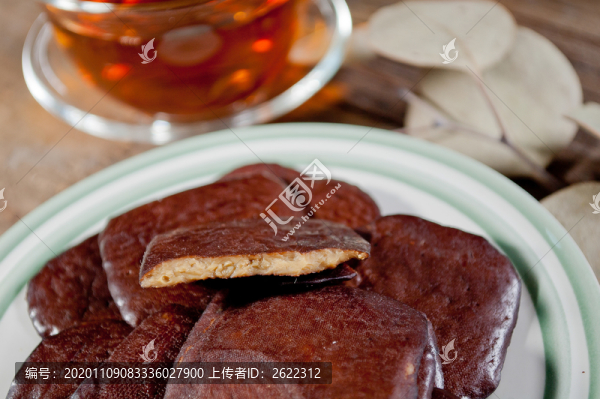 剖開的茶干