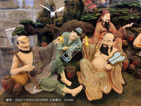 八仙過海雕塑