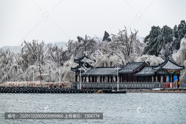 中國長春南湖公園冬季景觀