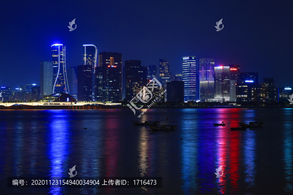 杭州錢江新城夜景