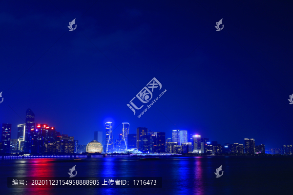 杭州錢江新城夜景
