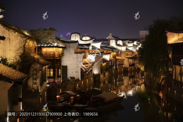 嘉興月河街夜景