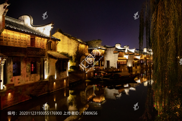 嘉興月河街夜景