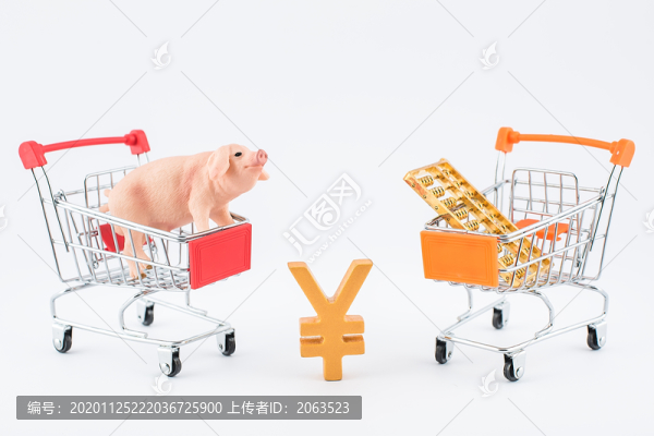 豬肉漲價(jià)降價(jià)物價(jià)變化創(chuàng)意圖片