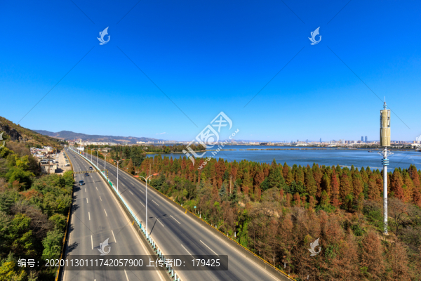 昆明滇池高海高速城市建筑群
