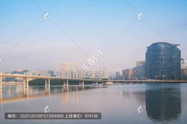 澳門現(xiàn)代建筑和橋梁和城市景觀