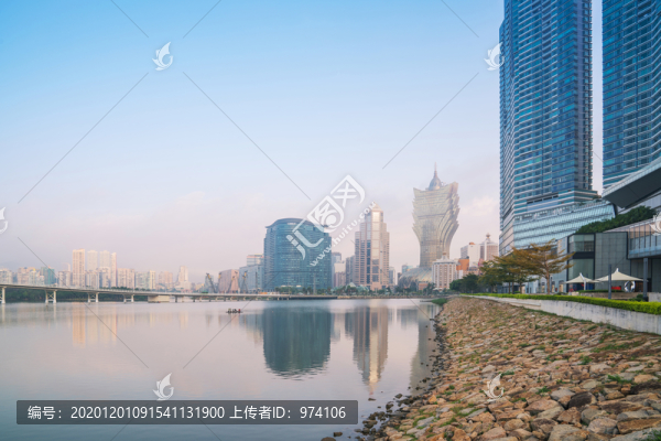 澳門現(xiàn)代建筑和橋梁和城市景觀