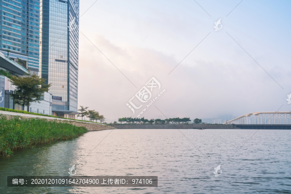 澳門現(xiàn)代建筑和橋梁和城市景觀