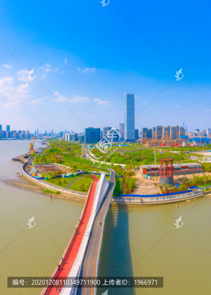 上海前灘休閑公園的橋